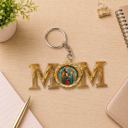 Lady Of Guadalupe Mom, Gift of Love | Acrylic Keychain