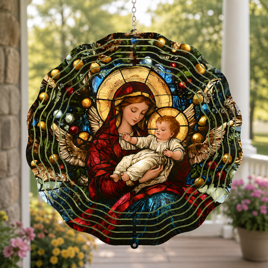 Light Of Eternal Grace, Catholic Gift | Wind Spinner
