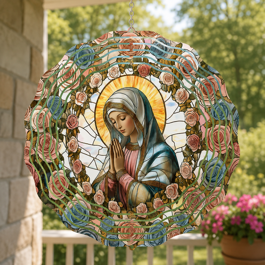Our Lady Of Serenity, Marian Gift | Wind Spinner