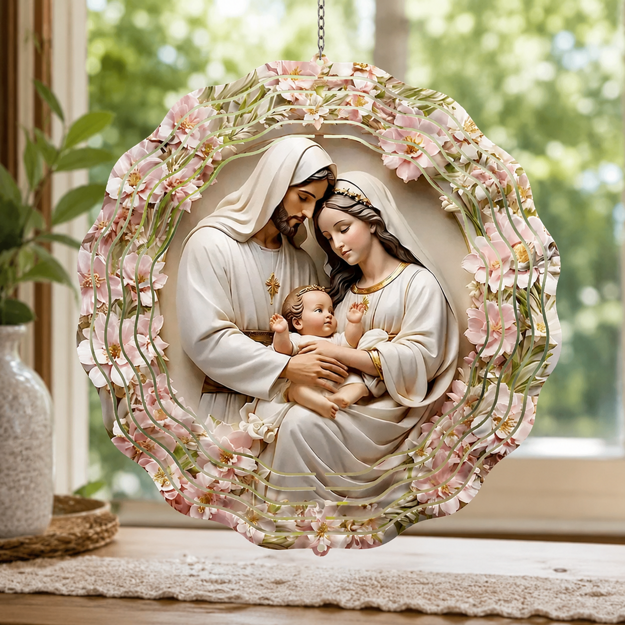 Holy Family, Catholic Gift | Wind Spinner