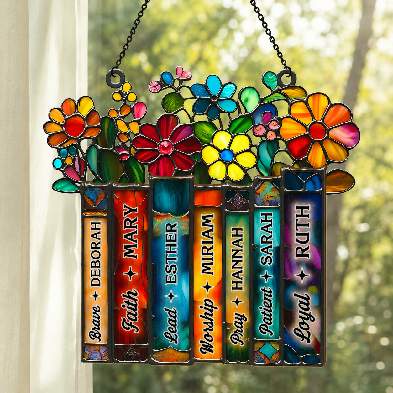 Women Of The Bible, Christian Gift For Her, Gift of Faith | Window Hanging Suncatcher