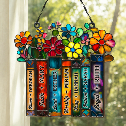 Women Of The Bible, Christian Gift For Her, Gift of Faith | Window Hanging Suncatcher