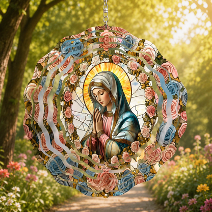 Our Lady Of Serenity, Marian Gift | Wind Spinner