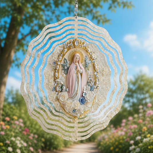 Holy Grace Virgin Mary, Marian Gift | Wind Spinner