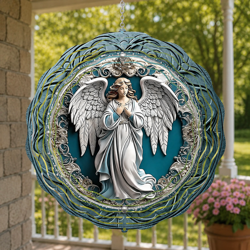 Your Home's Guardian Angel, Catholic Gift | Wind Spinner
