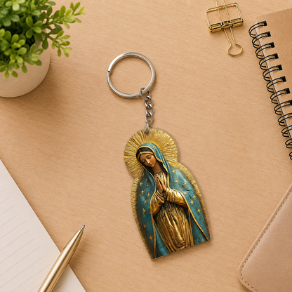 Vintage Style Virgin Mary, Gift of Grace | Acrylic Keychain