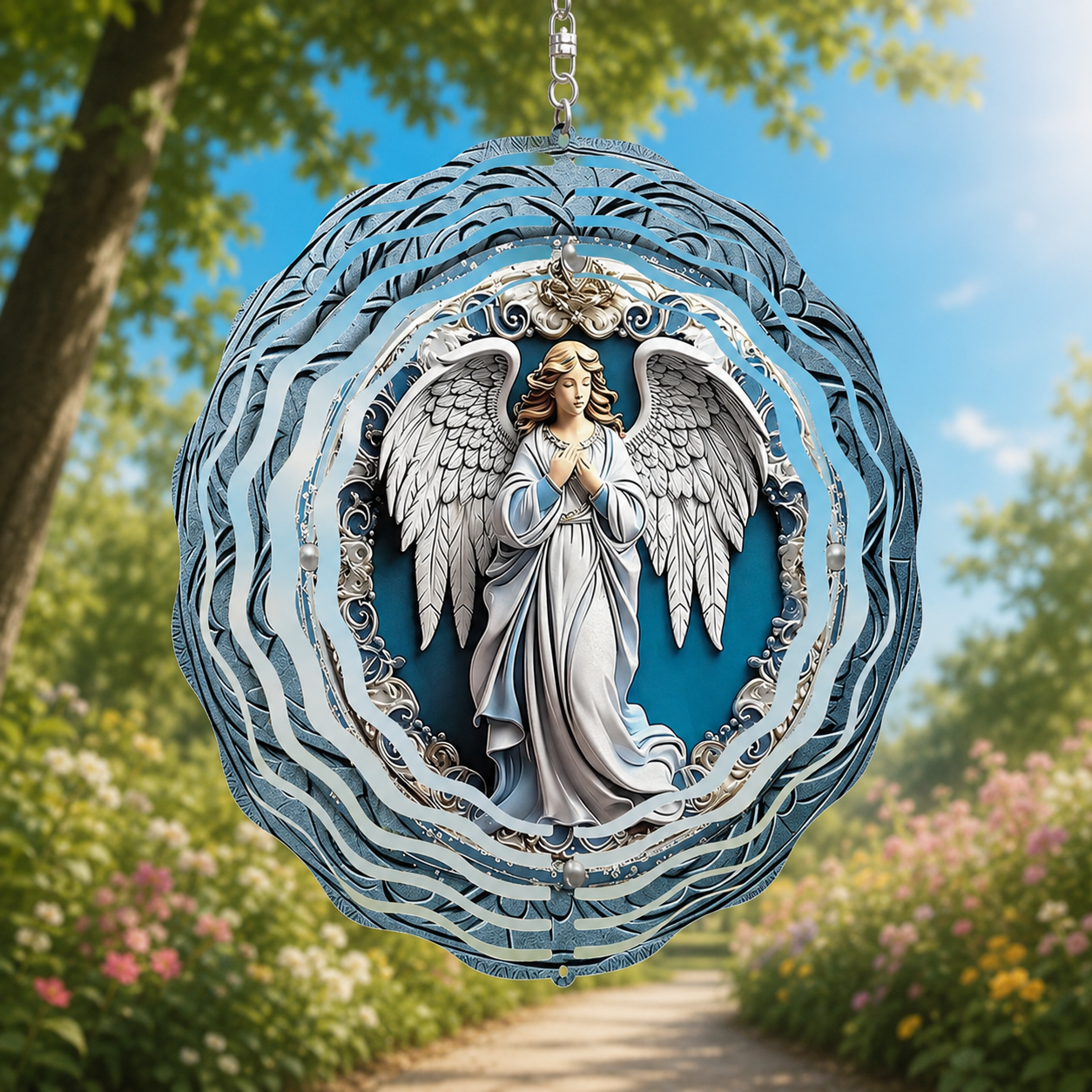Your Home's Guardian Angel, Catholic Gift | Wind Spinner