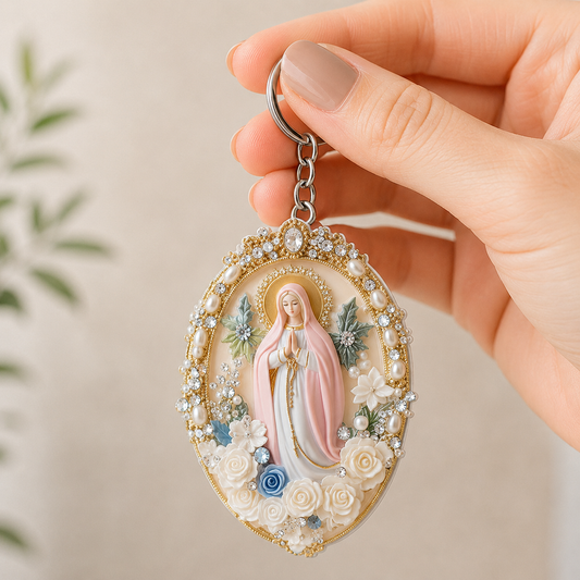 Holy Grace Virgin Mary, Gift of Faith | Acrylic Keychain