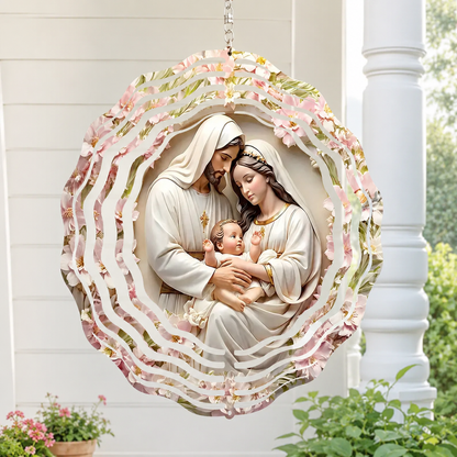 Holy Family, Catholic Gift | Wind Spinner