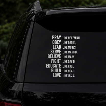 Love Like Jesus, Christian Gift | Car Bumper Sticker
