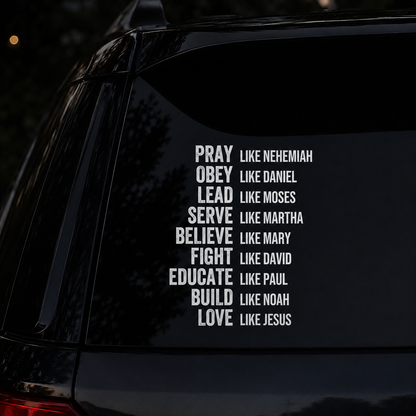 Love Like Jesus, Christian Gift | Car Bumper Sticker