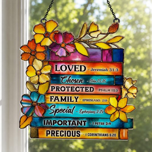 I Am, Library Of Blessings Scripture Art, Gift of Blessing | Window Hanging Suncatcher