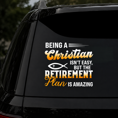 Retirement Plan Is Amazing, Funny Gift | Car Bumper Sticker