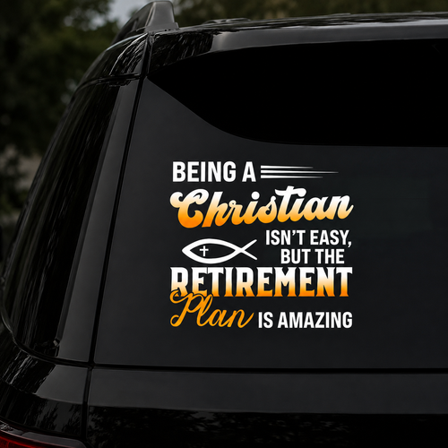 Retirement Plan Is Amazing, Funny Gift | Car Bumper Sticker