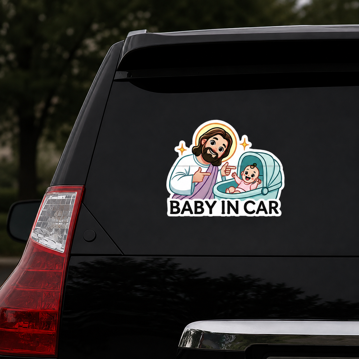 Baby In Car, Safety Sticker | Car Bumper Sticker