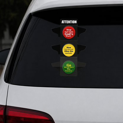 Follow God, Christian Gift | Car Bumper Sticker
