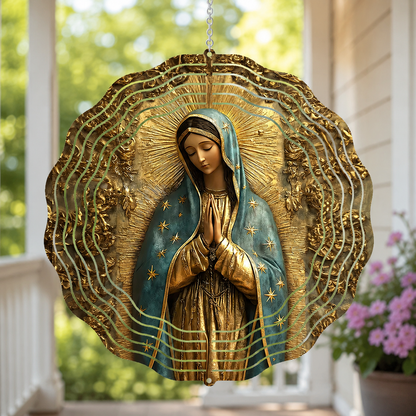 Vintage Style Virgin Mary, Marian Gift | Wind Spinner