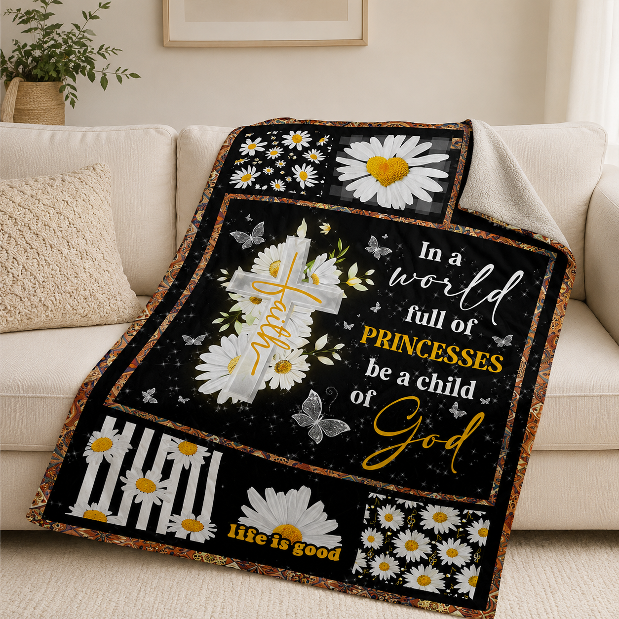 A Child Of God | Personalized Fleece Blanket