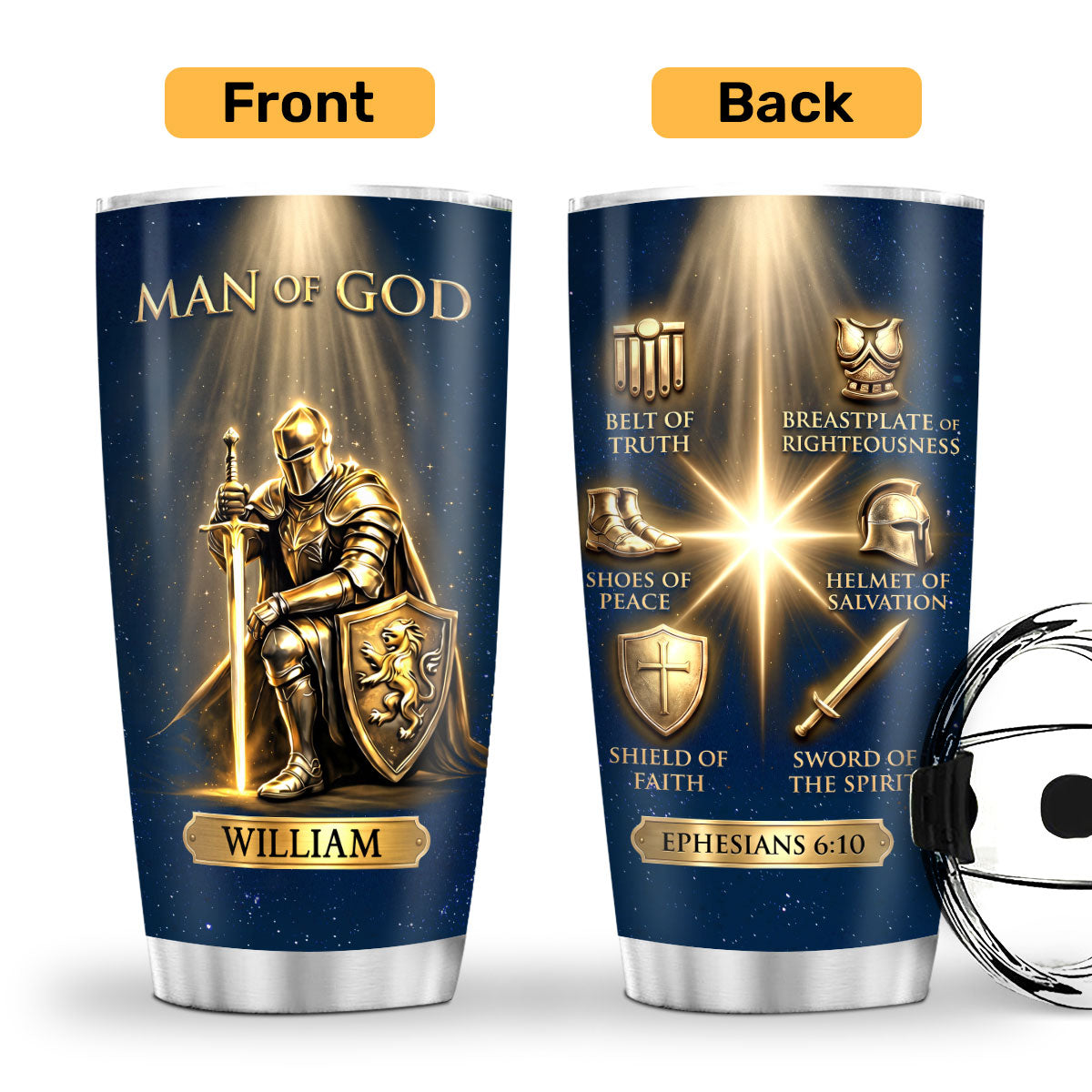 Man Of God | Personalized Stainless Steel Tumbler