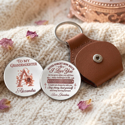 To My Granddaughter And Daughter, Gift For Granddaughter | Personalized Pocket Hug