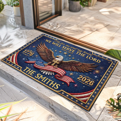 Chosen To Serve Him - Personalized Doormat
