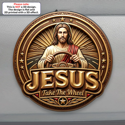 Jesus Take The Wheel, Christian Gift | Car Visor Clip