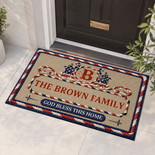 God Bless This Home, Gift of Grace | Personalized Doormat