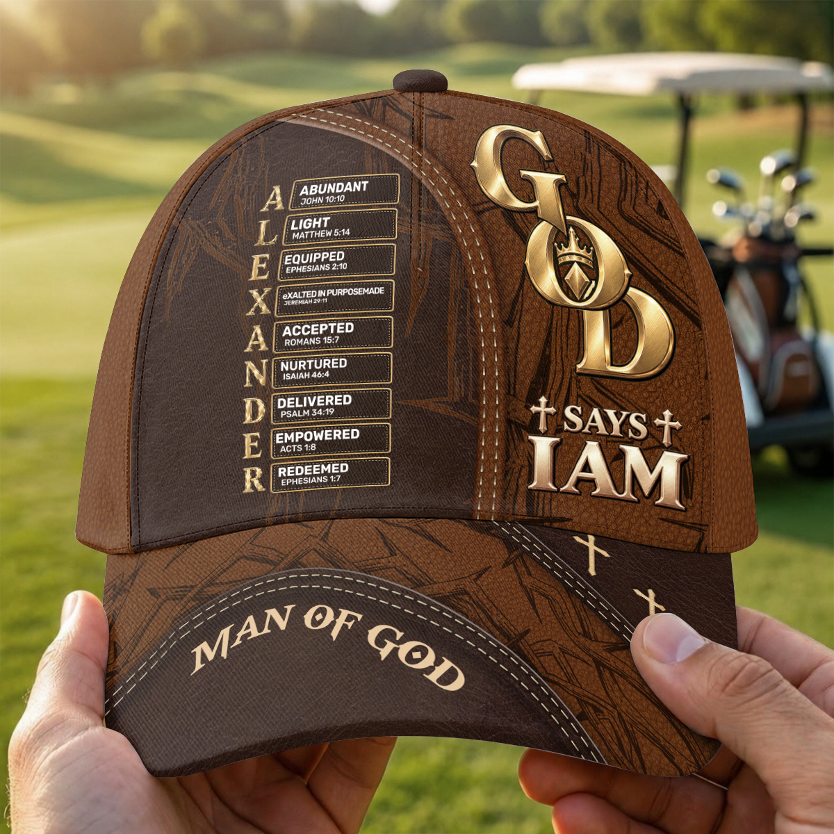 Man Of God, Gift For Dad | Personalized Classic Cap