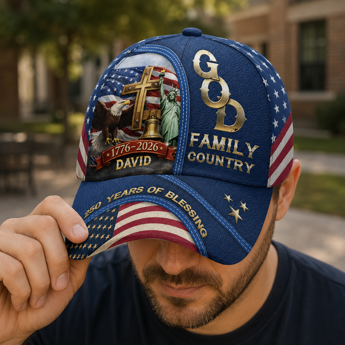 God Family Country, Patriotic Christian | Personalized Classic Cap