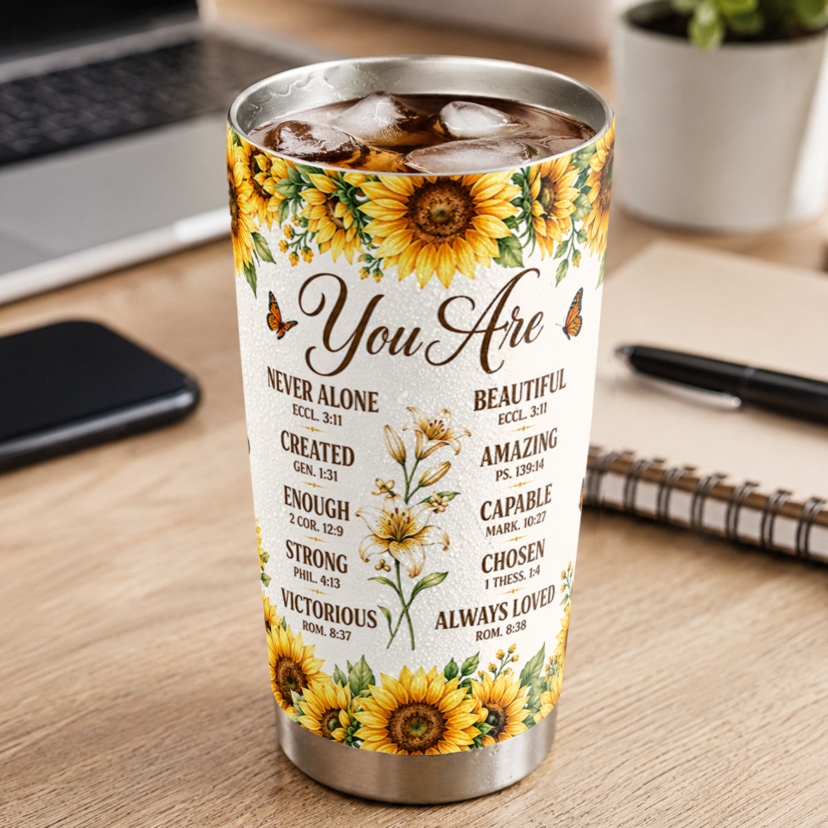You Are Beautiful, Gift For Mom | Personalized Stainless Steel Tumbler