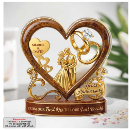 God Blessed The Broken Road That Led Me Straight To You, Christian Wedding Gift | Personalized Custom Shaped Acrylic Plaque