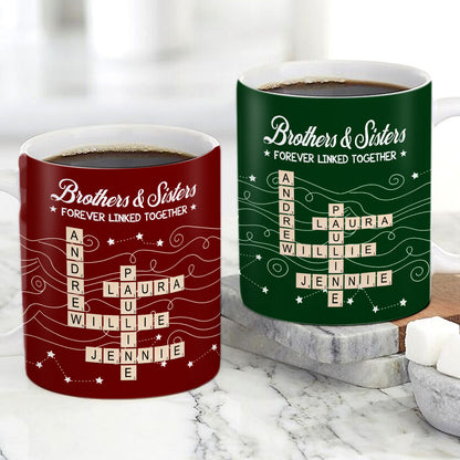 Forever Linked Together, Personalized Gift For Loved One | Personalized Ceramic Coffee Mug