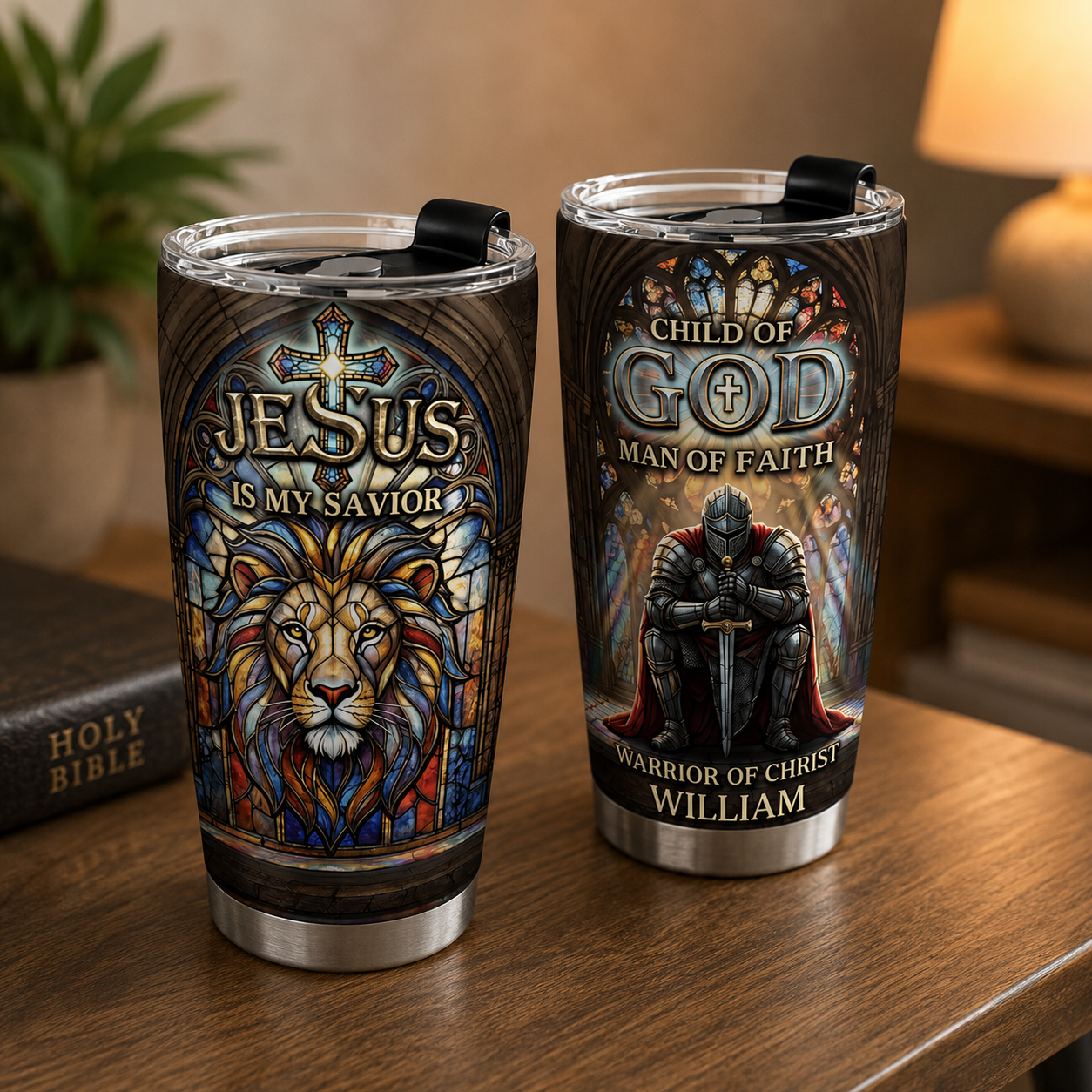 Jesus Is My Savior, Christian Gift | Personalized Stainless Steel Tumbler