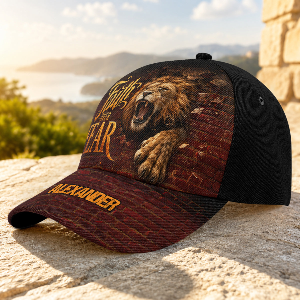 Faith Over Fear, Gift For Men | Personalized Classic Cap