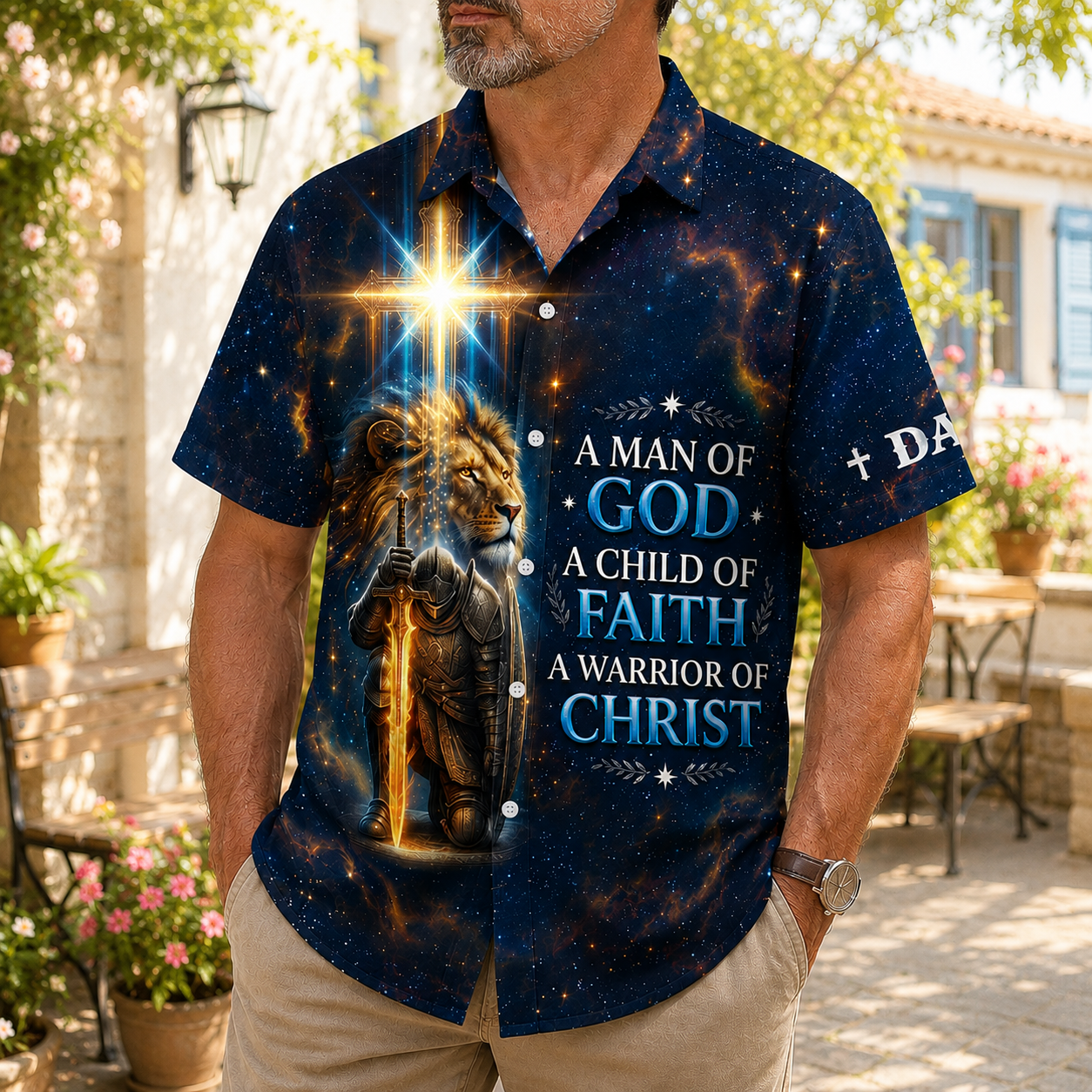 A Man Of God, Gift of Faith | Personalized Hawaiian Shirt