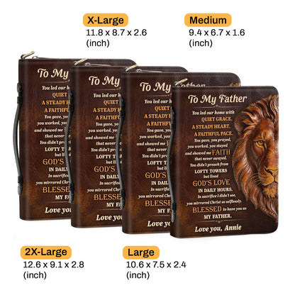 To My Father | Personalized Bible Cover