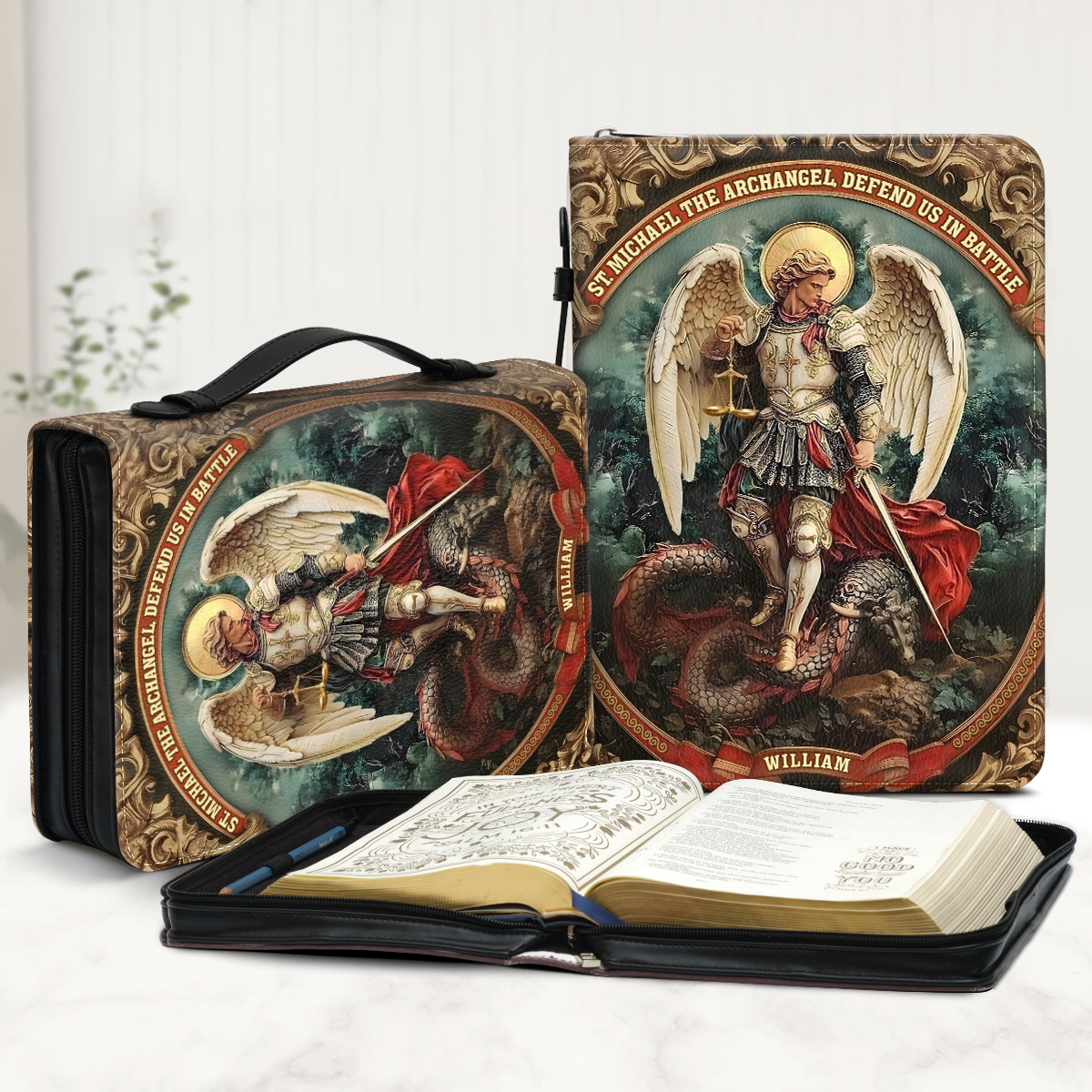 Defender Of Heaven | Personalized Bible Cover