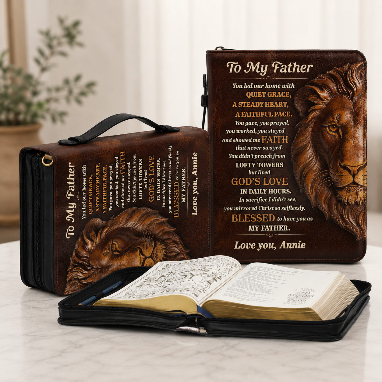 To My Father, Gift of Love | Bible Cover