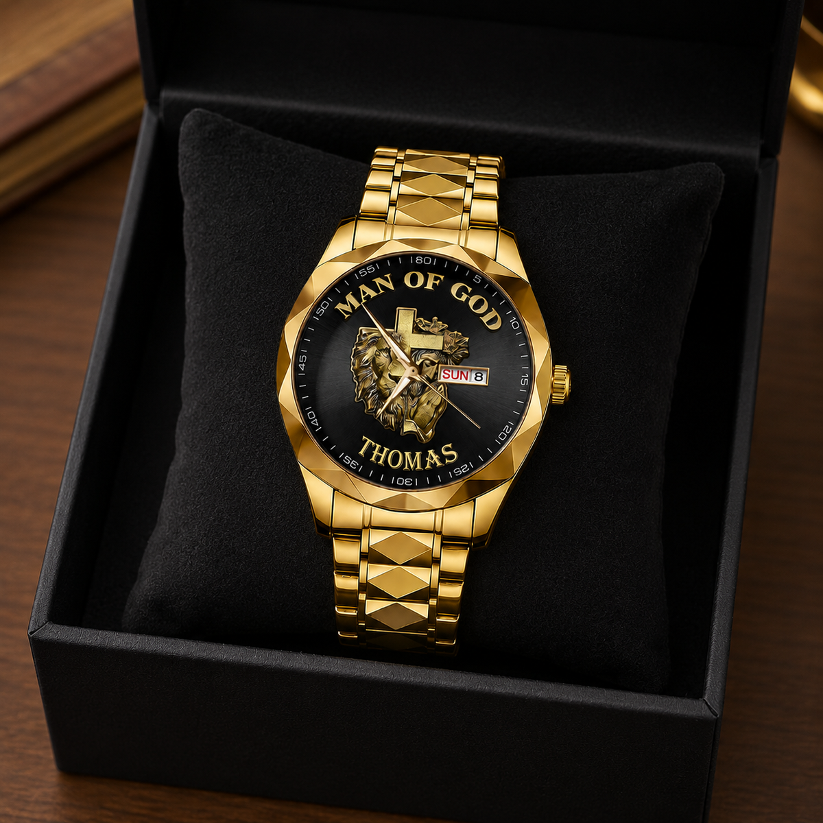 Man Of God, Gift of Faith | Personalized Men's Wrist Watch