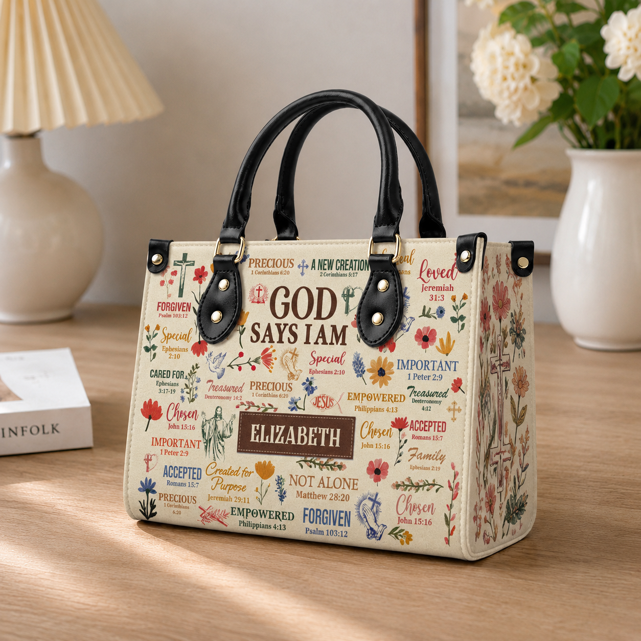 What God Says About You, Gift of Truth | Personalized Leather Handbag
