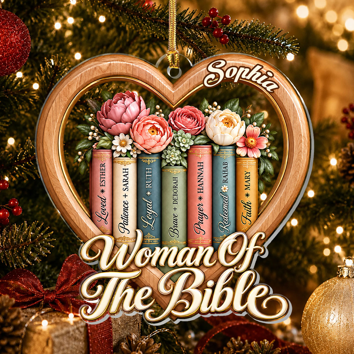 Woman Of The Bible, Gift For Women | Personalized 1-Layer Acrylic Ornament