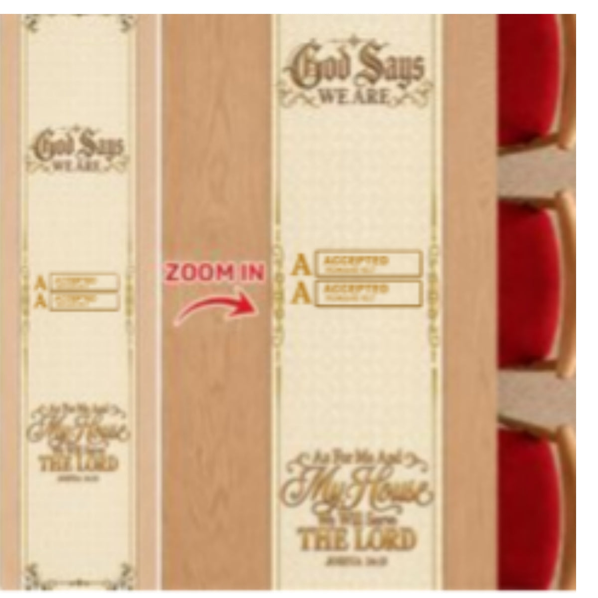 As For Me And My House We Will Serve The Lord, Christian Gifts For Family | Personalized Table Runner