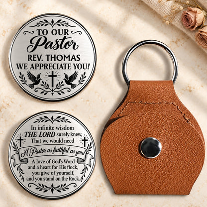 In Infinite Wisdom, Pastor Appreciation Gifts For Pastor | Personalized Pocket Hug