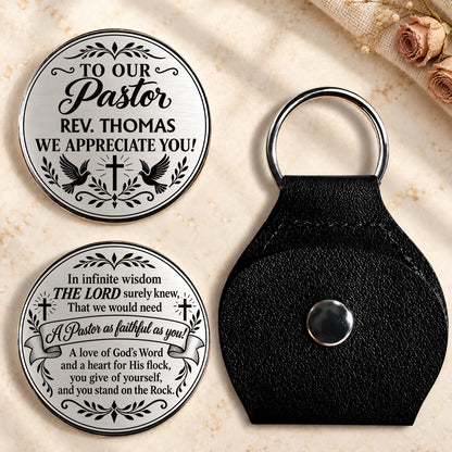 In Infinite Wisdom, Pastor Appreciation Gifts For Pastor | Personalized Pocket Hug