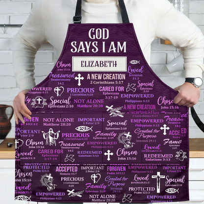 What God Says About You, Gift of Truth | Personalized Apron With Pocket