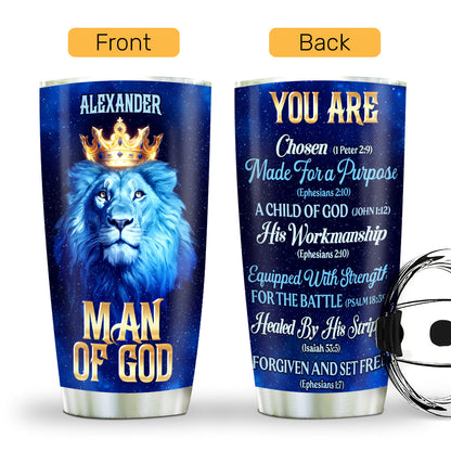 Man Of God | Personalized Stainless Steel Tumbler
