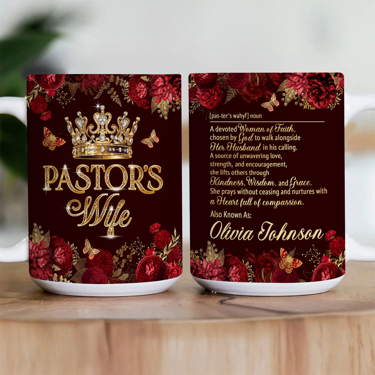 For Pastor’s Wife, Gift For Pastor's Wife | Personalized Ceramic Coffee Mug