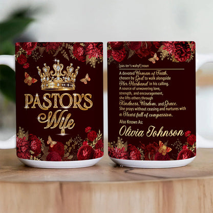 For Pastor’s Wife, Gift For Pastor's Wife | Personalized Ceramic Coffee Mug