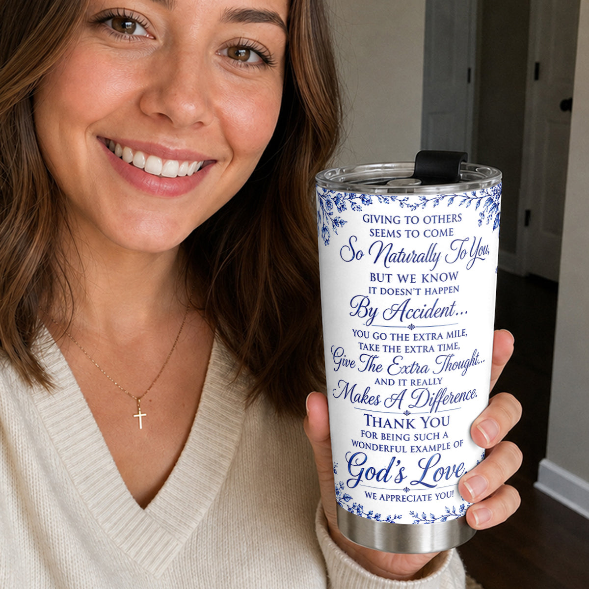 To Our Pastor's Wife, Gift For Pastor's Wife | Personalized Stainless Steel Tumbler