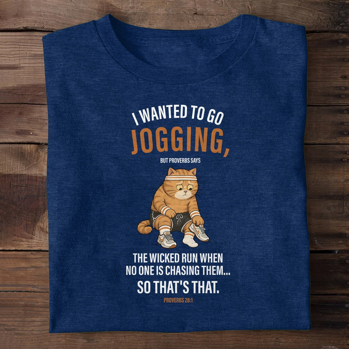 The Wicked Run When No One Is Chasing Them — Proverbs 28:1, Christian Gift | 2D Unisex T-shirt